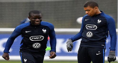 مبابي استغل المونديال لإقناع كانتي بالانضمام لباريس